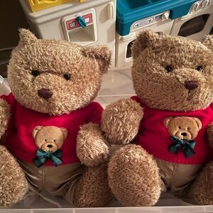2 Adorable Teddy Bear with Red Sweater